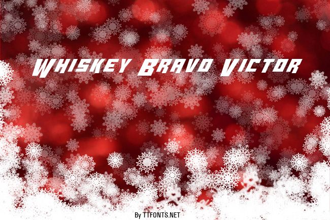 Whiskey Bravo Victor example